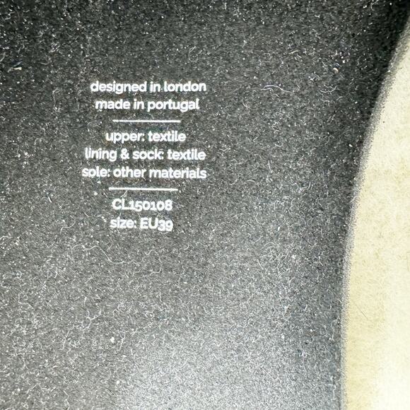 Mahabis Womens Classic Wool Slippers Gray Black Comfort Shoes 39 US 8 - Picture 5 of 7